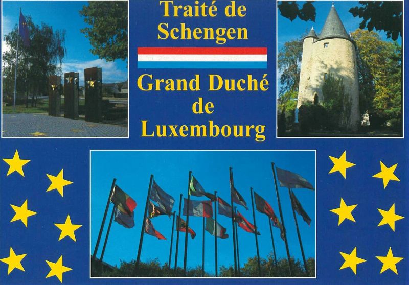 Postkarte Trait De Schengen Grand Duch De Luxembourg Mit Bildern