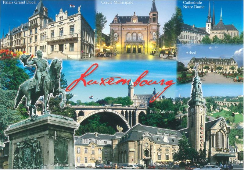 Postkarte Luxembourg Mit Bildern Postkarten Luxemburg Souvenirs