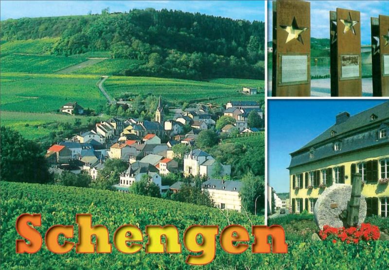 Postkarte Luxembourg Schengen Mit Bildern Postkarten Luxemburg