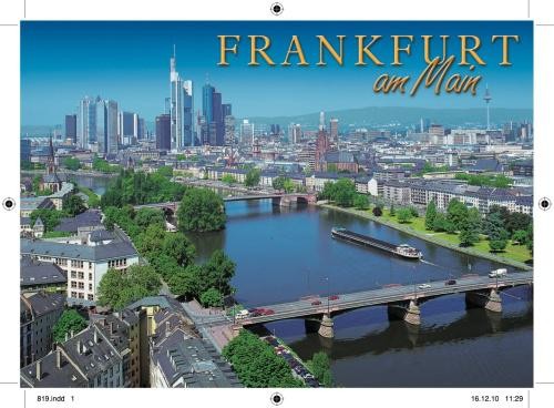 Postkarte A6 "Frankfurt", Skyline mit Brücke 148*104mm, PKSF819