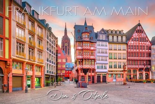 Postkarte A6 "Frankfurt", Dom &amp; Ostzeile 148*104mm, PKSF941
