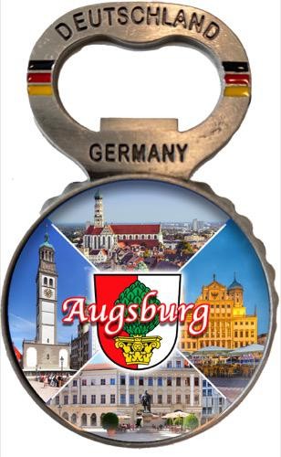 Flaschenöffner Kronkorken "Augsburg" Collage
