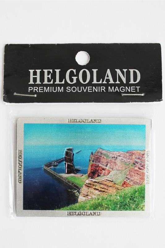 Magnet Helgoland Lange Anna - 75x55mm Souvenir Mit Silberprägung