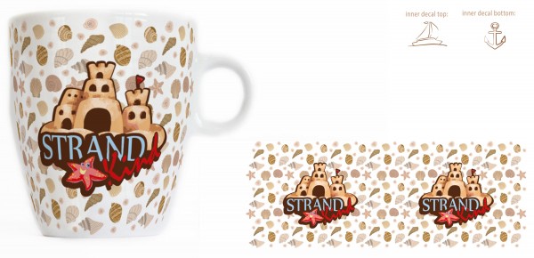 Kleiner Rondobecher "Strandkind" Kindertasse, Füllmenge 200ml