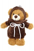 30cm Plüschbär mit Mönchskutte, weicher Stoff, Plastikhänger 30cm Plüschbär mit Mönchskutte, weicher Stoff, Plastikhänger