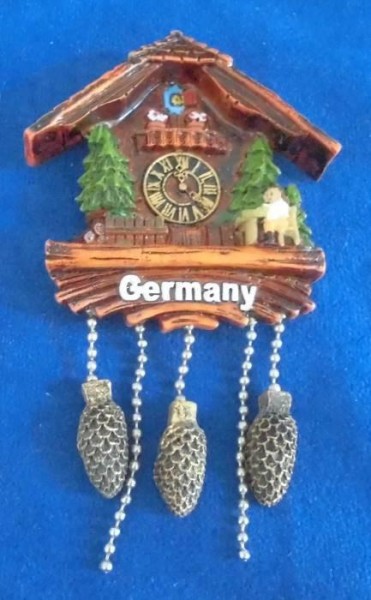 Magnet Uhr Mann am Tisch Germany 2252, Magnete, Deutschland, Souvenirs