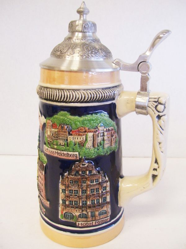 Bierkrug Heidelberg 0,5 l mit Deckel | Krüge | Heidelberg | Souvenirs