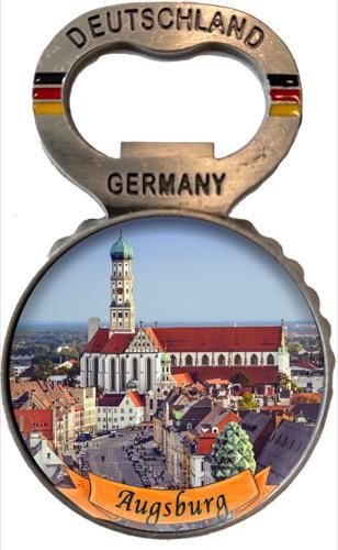 Flaschenöffner Kronkorken "Augsburg" St.Ulrich und Afra