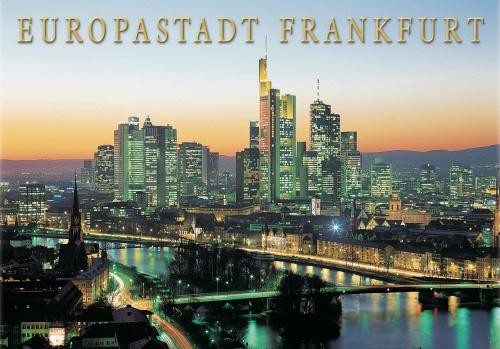 Große Postkarte "Frankfurt" Dämmerung 170*120mm PKFF1303