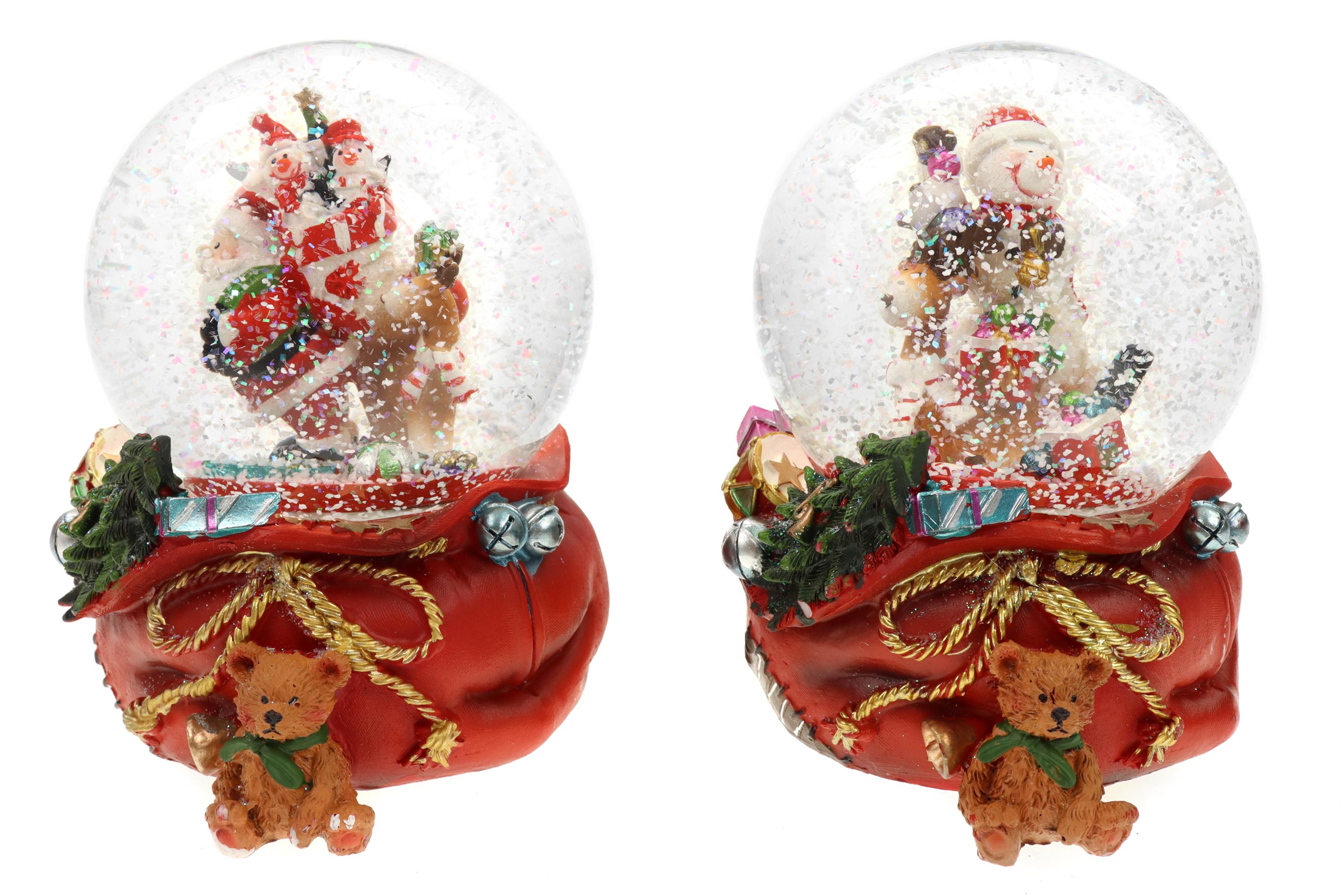 JORMEY Schneekugel Mit LED-Lichtern & Musik - 100mm Automatische Schneeflocken