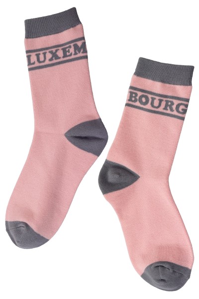 Sockenpaar "Luxembourg", Größe: 35-41, rosa, 80%Baumwolle, 18%Polyamid