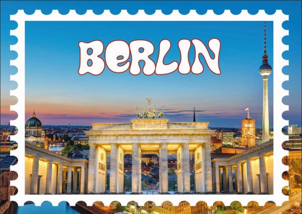 Postkarte A6 "Berlin" Briefmarke, 148*104mm