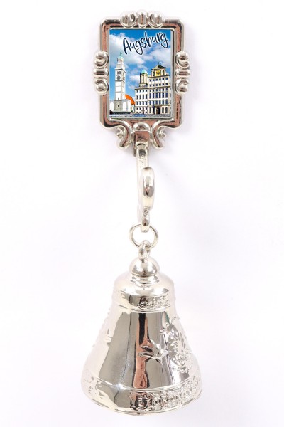 Glocke mit Magnet "Augsburg" aus Metall, 10cm