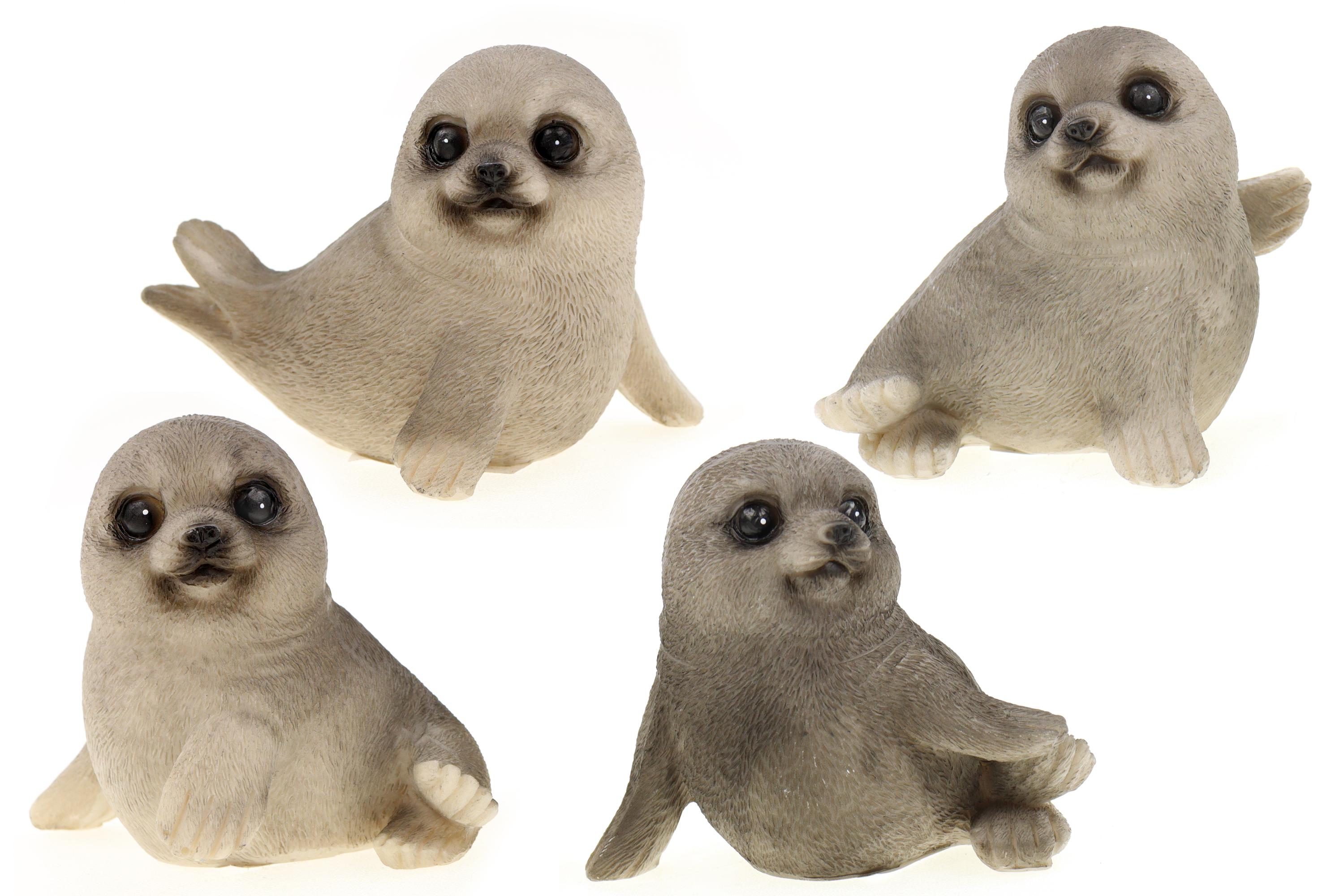 Robbe, Seehund, H.: 8*9cm, 4fach sortiert | Robbe/Seehund | Meerestiere ...