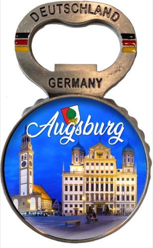 Flaschenöffner Kronkorken "Augsburg" Rathaus
