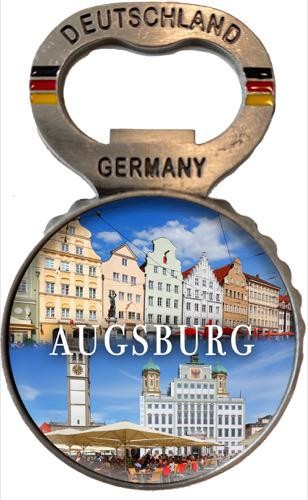 Flaschenöffner Kronkorken "Augsburg" Maximilianstraße