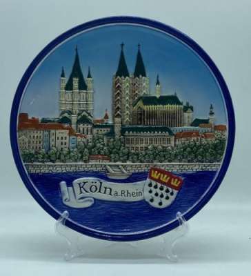 Kühlschrankmagnet Köln Dom – Metall-Magnet In Schriftrollen-Form, Deutsches Souvenir
