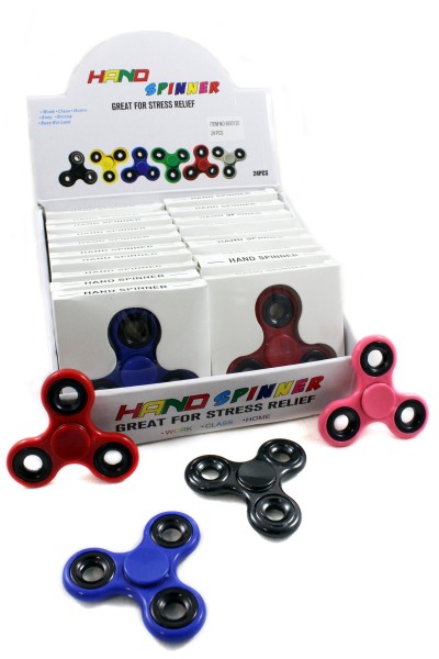 Handspinner 4fach sortiert in Displaybox (24Stck.)