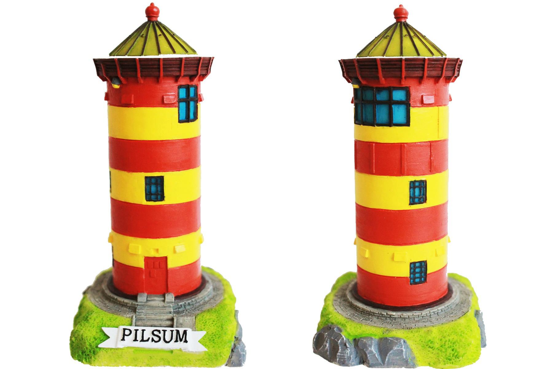 Leuchtturm Pilsum,10 cm aus Keramik Glanzoptik Souvenir Modell,Neu 