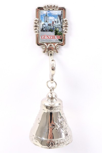 Glocke mit Magnet "Günzburg" aus Metall, 10cm