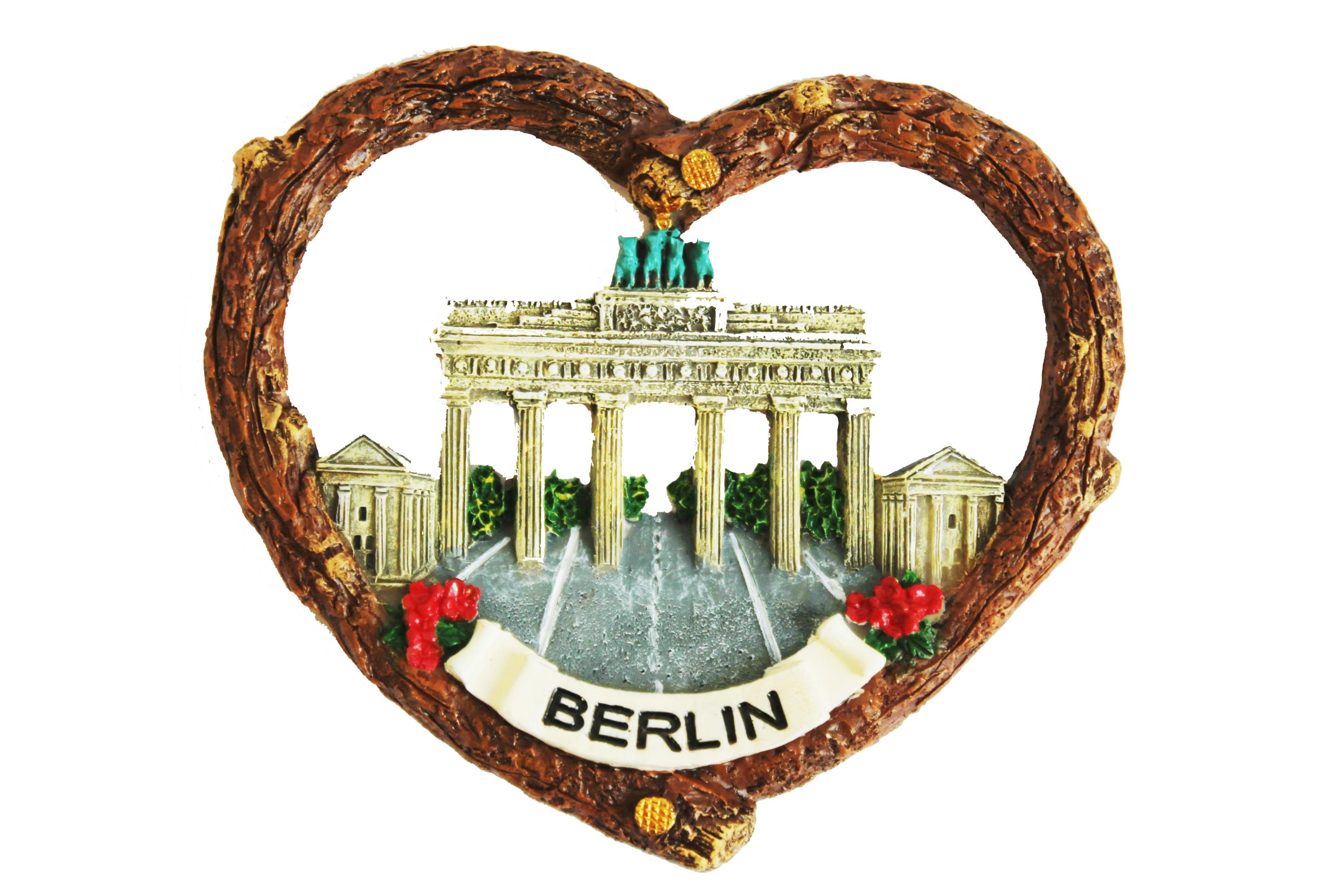 Schneekugel Berlin Brandenburger Tor gold 6,5 cm
