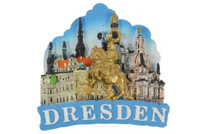 thumbnail image 2 of IVGHUB Dresden Fridge Magnet – Souvenir Made In Germany, Elbe River Motif 2 of 5