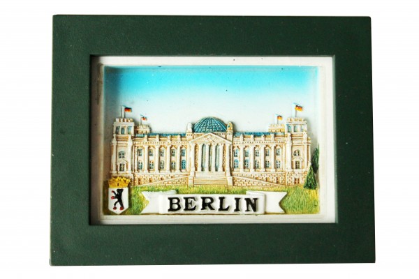 Bildermagnet mit Rahmen und Ständer &quot;Berlin Reichstag&quot;, 7x9cm