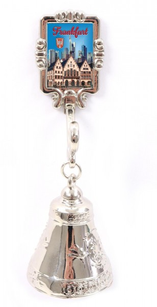 Glocke mit Magnet &quot;Frankfurt&quot; aus Metall, 10cm
