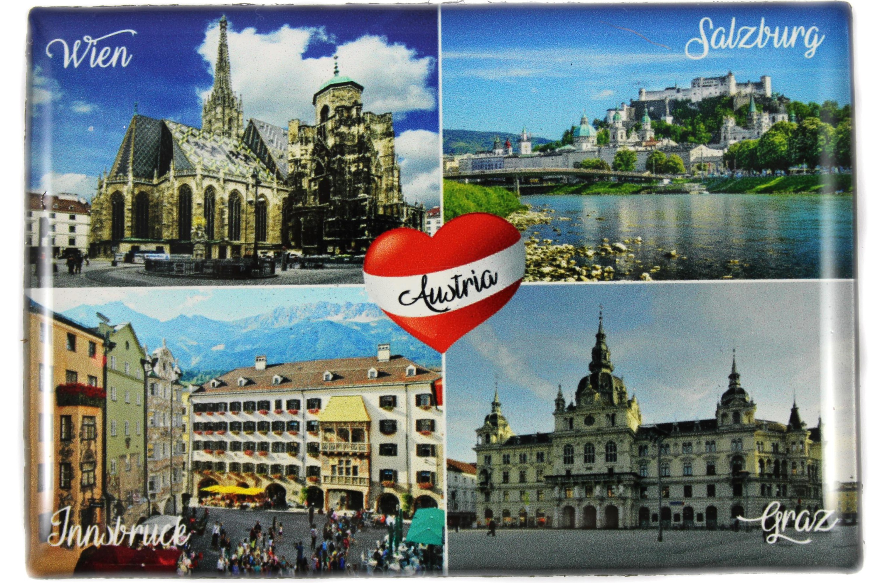 Salzburg Foto Magnet XL 38er Collage Souvenir Österreich Austria 