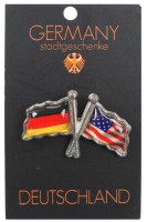 Pin Doppelflagge Deutschland-USA Pin Doppelflagge Deutschland-USA